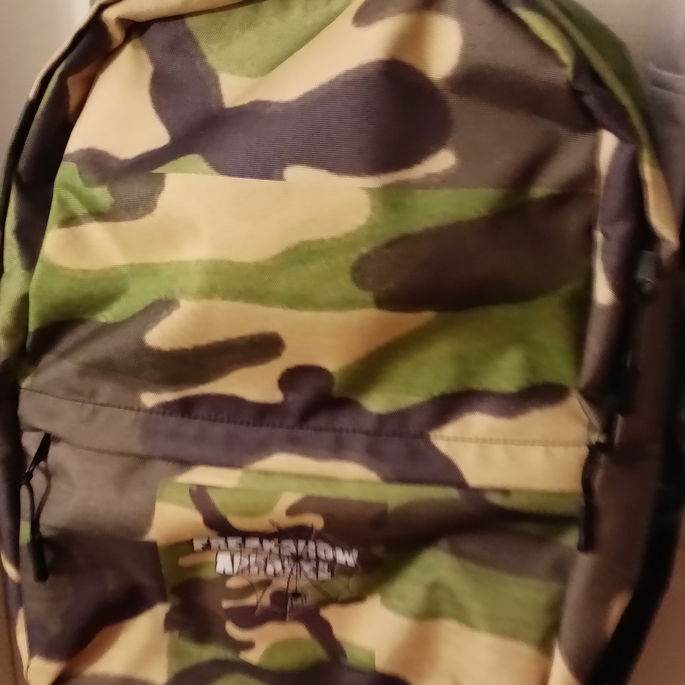 Brand New 3 Piece Camouflage Backpack & 2 Matching Hats Only 1 Set Left